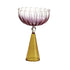 Set of 2 Calypso Pink and Amber Wine Glasses - Main view
