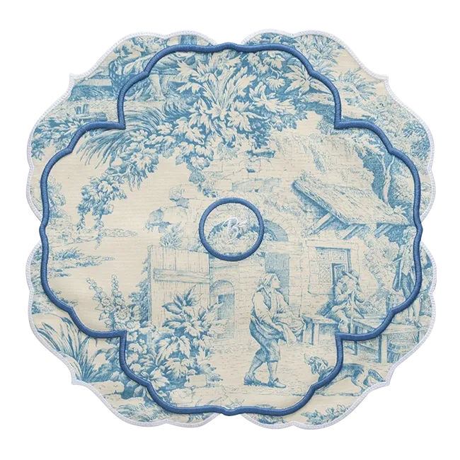 Placemats Fountain de Jouy set of 2