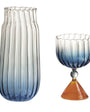 Calypso Blue Bottle and Glass - Main view