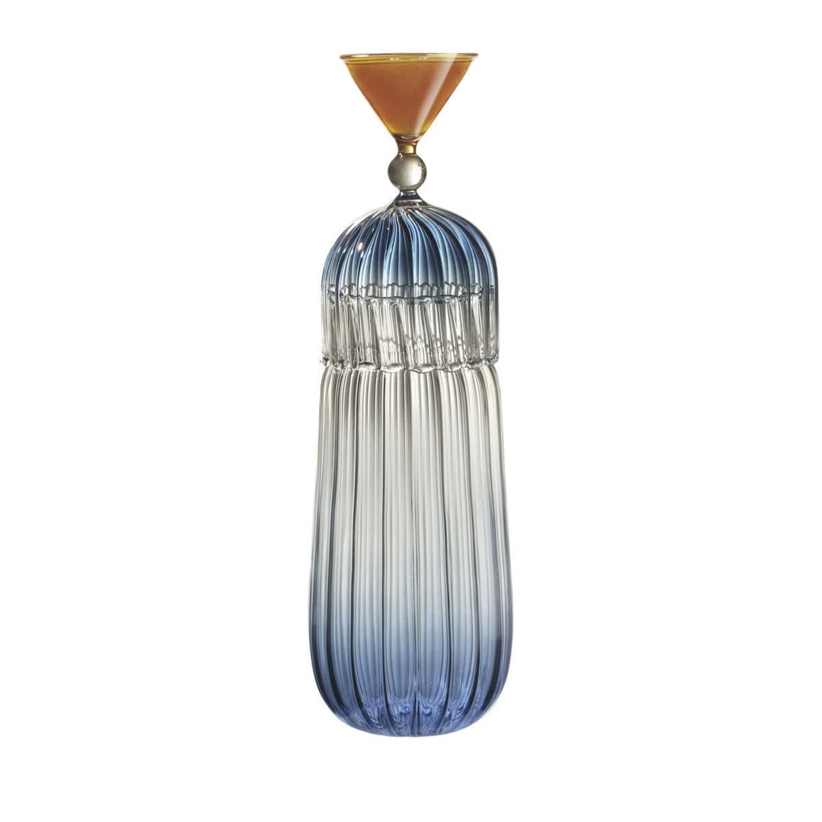 Calypso Blue Bottle and Glass - Alternative view 1