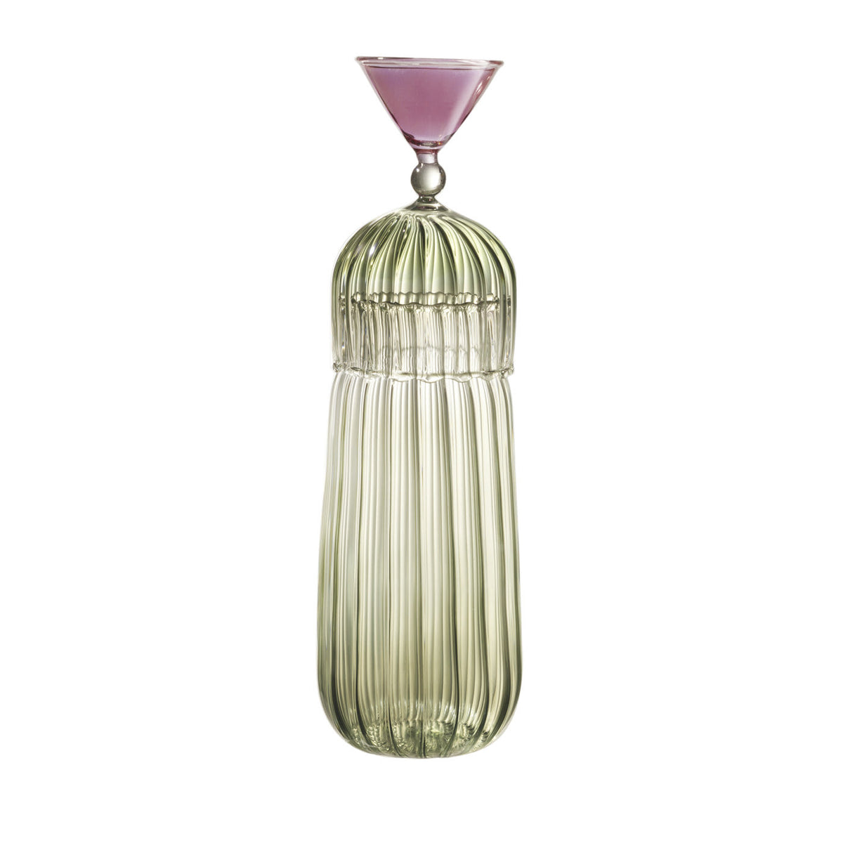 Calypso Green Bottle and Glass - Alternative view 1