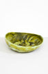 Dinosaur Designs Large Flow Bowl in Malachite Colour resin.