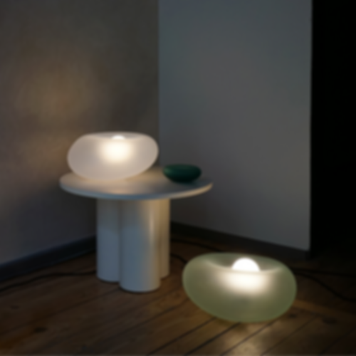 Unique collectible hand crafted glass lamp Einzigartige, handgefertigte Glaslampe für Sammler