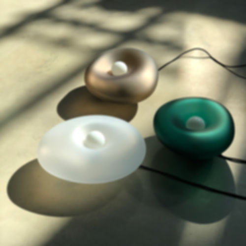 Unique collectible hand crafted glass lamp Einzigartige, handgefertigte Glaslampe für Sammler