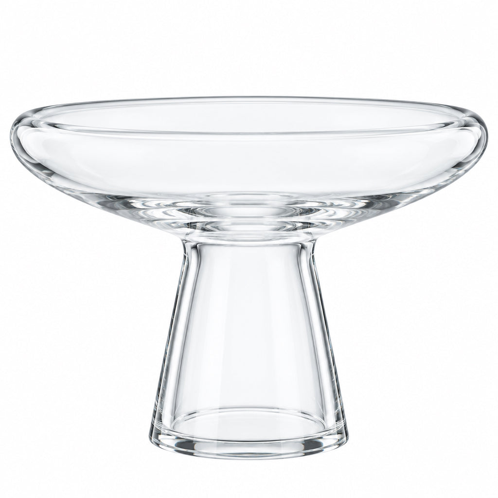 Glass Low Bowl 01 L | Crystal | Transparent | Glossy