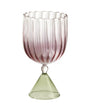 Set of 2 Calypso Pink Water/Wine Glasses - Main view