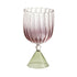 Set of 2 Calypso Pink Water/Wine Glasses - Main view