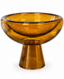 Glass Deep Bowl 01 XL Amber | Transparent | Glossy