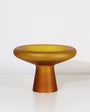 Glass Low Bowl 01 M | Amber | Transparent | Matte