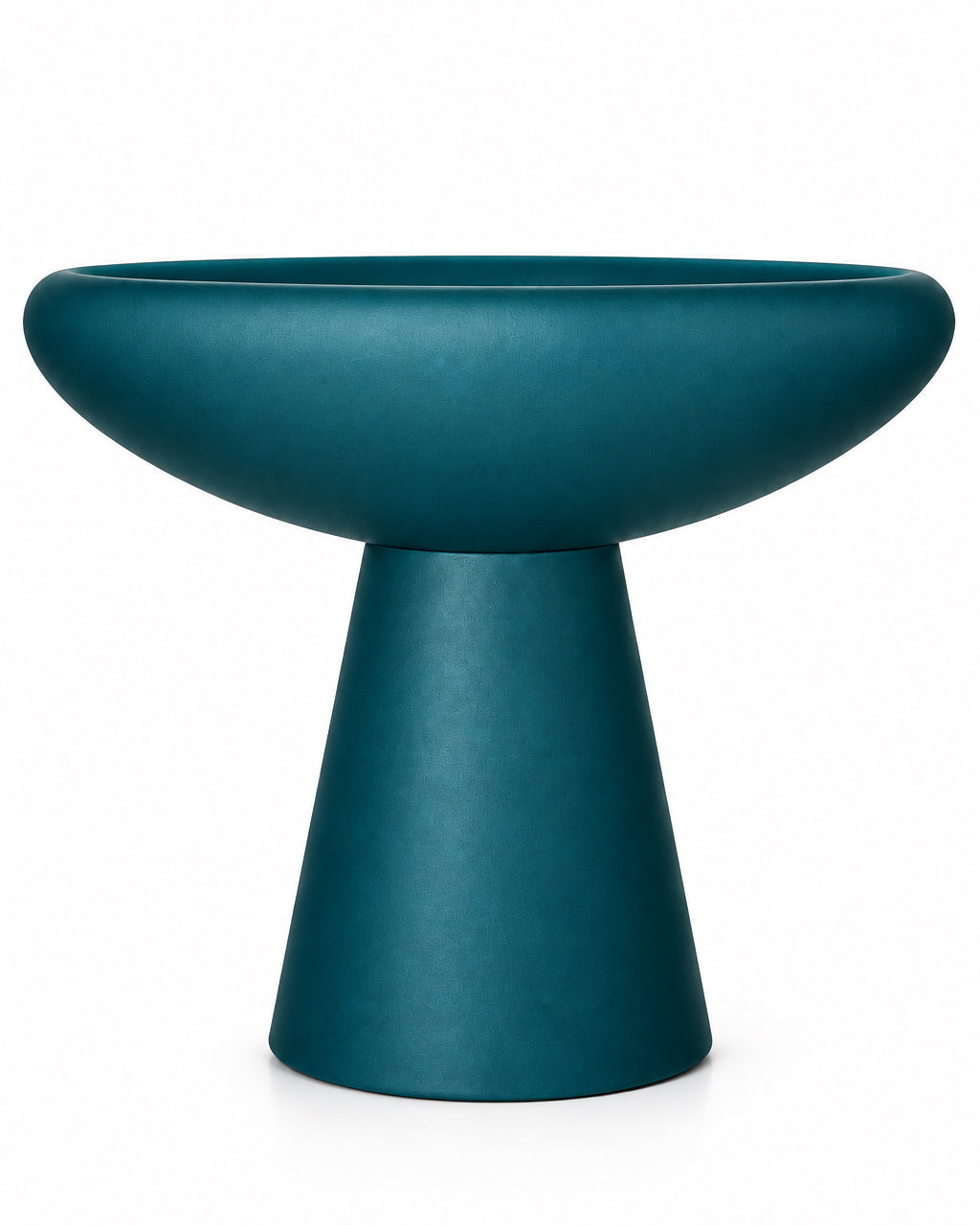 Glass Low Bowl 01 M | Petrolium | Transparent | Matte