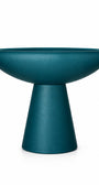 Glass Low Bowl 01 M | Petrolium | Transparent | Matte