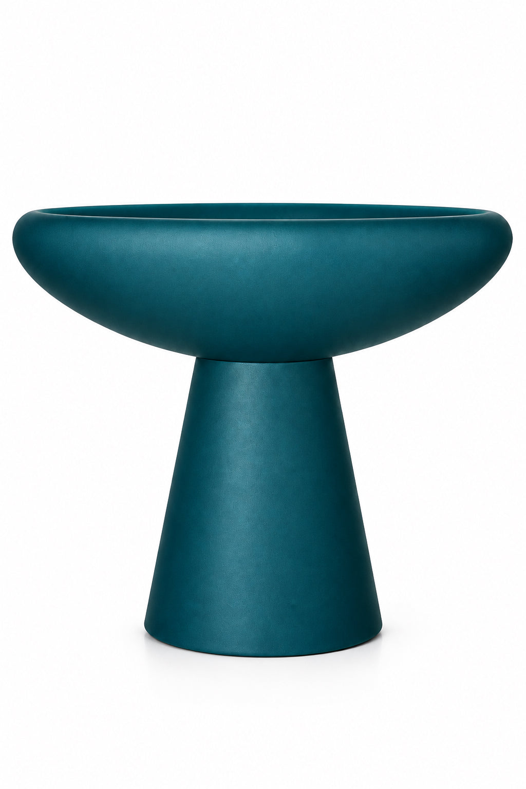 Glass Low Bowl 01 M | Petrolium | Transparent | Matte