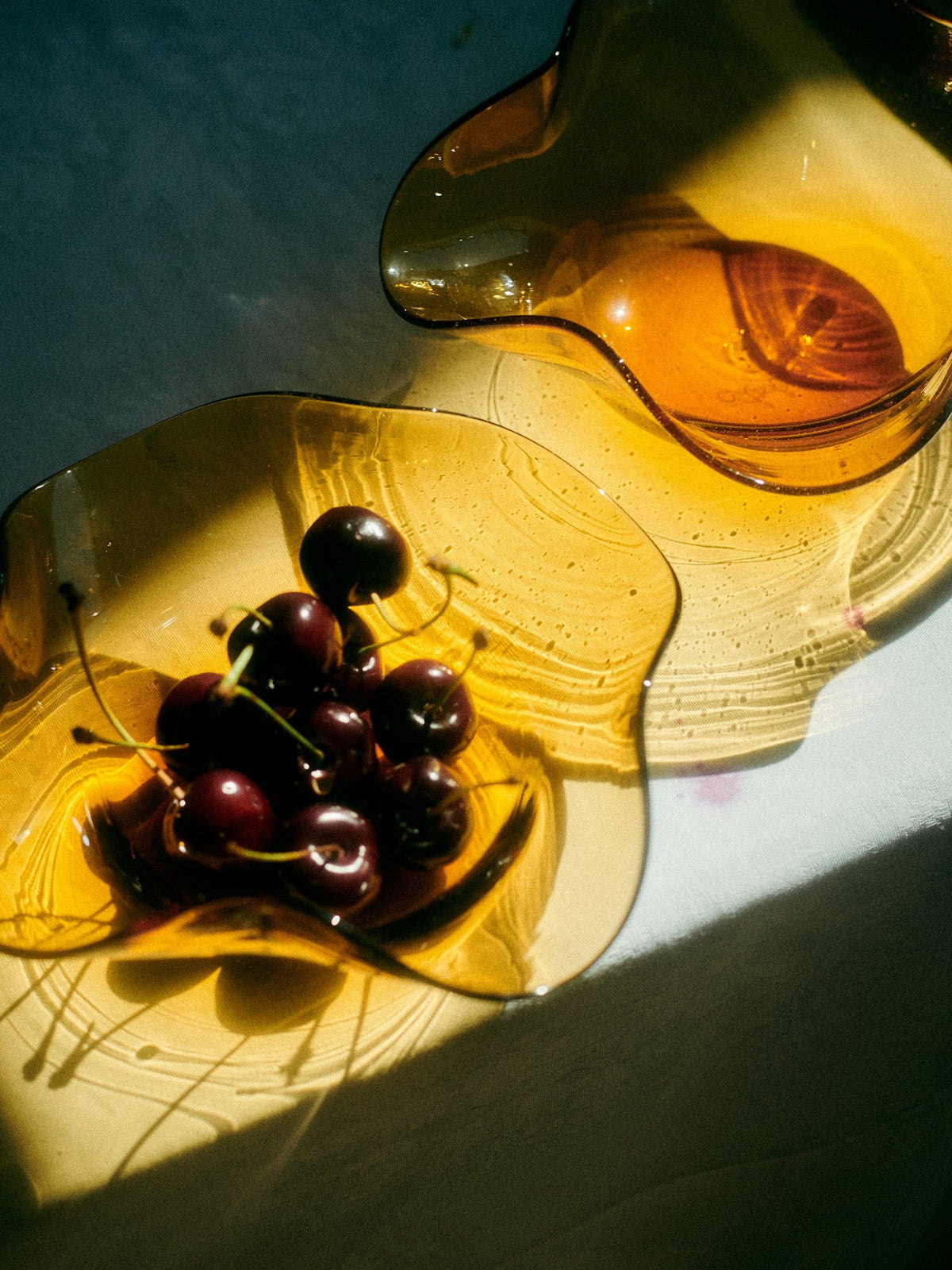 Akua Objects Michele Glass Bowl in Amber, curated by Shop Sommer in San Francisco