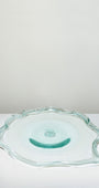 Pond - Large Recycled Glass Serving Plate in Clear