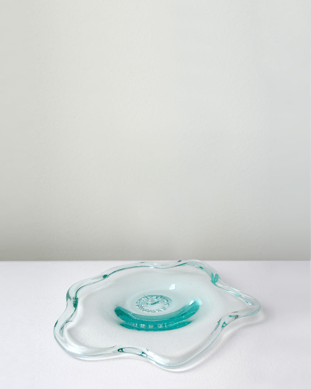 Pond - Small Recycled Glass Side Plate in Clear