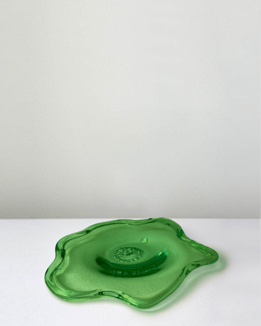Pond - Small Recycled Glass Side Plate in Leaf Green