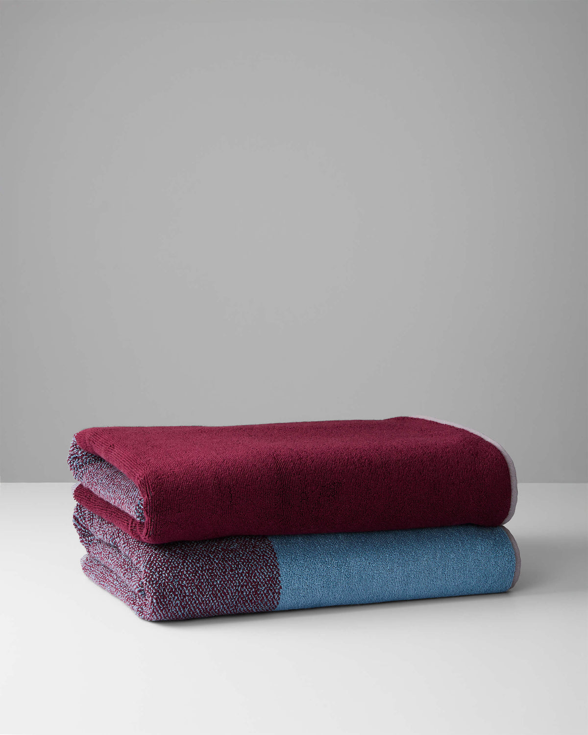 Badhanddoeken Set Blend Sky Blue Bordeaux (2 st.) - SUITE702