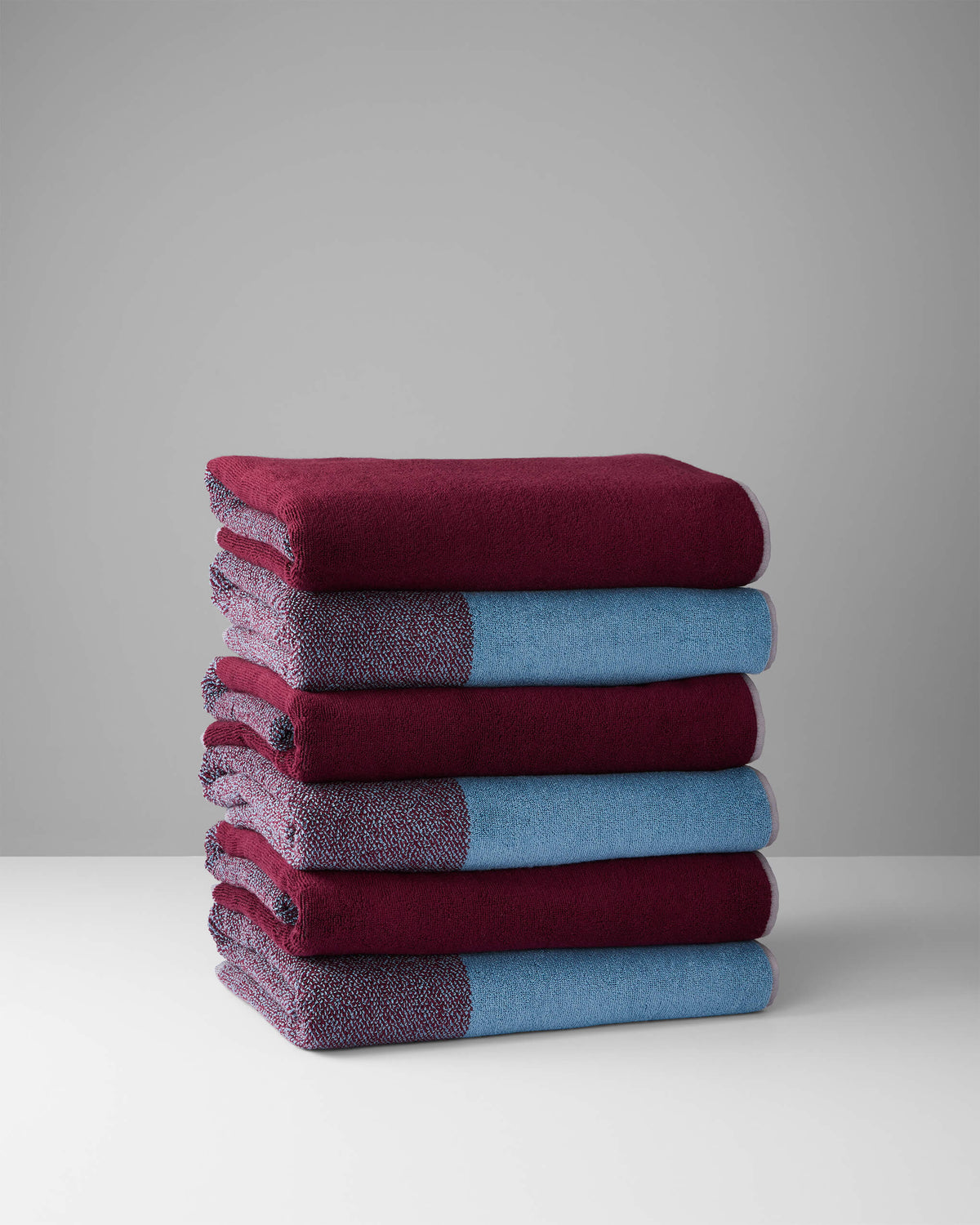 Badhanddoeken Set Blend Sky Blue Bordeaux (2 st.) - SUITE702