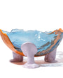 Big Collina Vase Extra Colour - Clear Light Blue, Matt Pumpkin And Matt Lilac