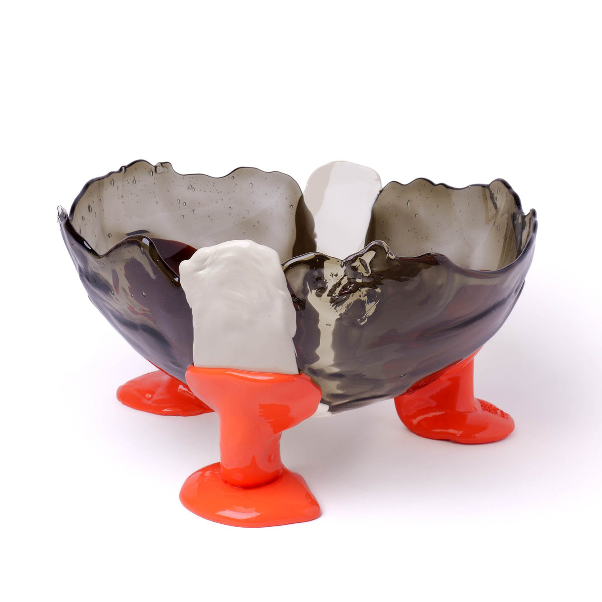 Big Collina Vase Extra Colour - Clear Fumè, Ivory, Pastel Orange