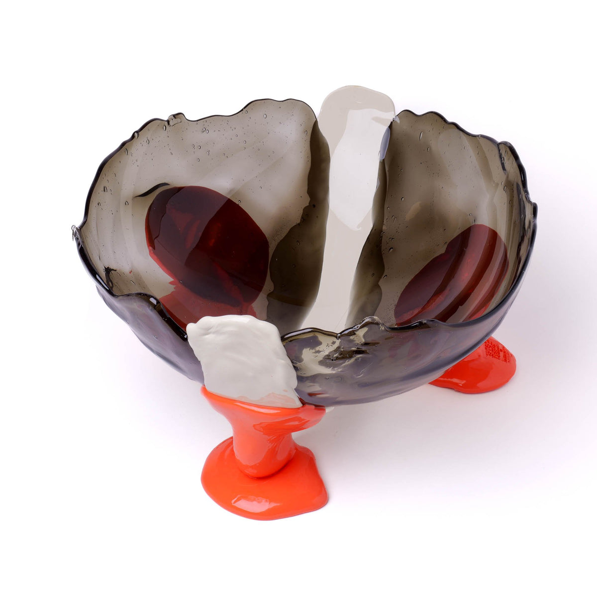 Big Collina Vase Extra Colour - Clear Fumè, Ivory, Pastel Orange
