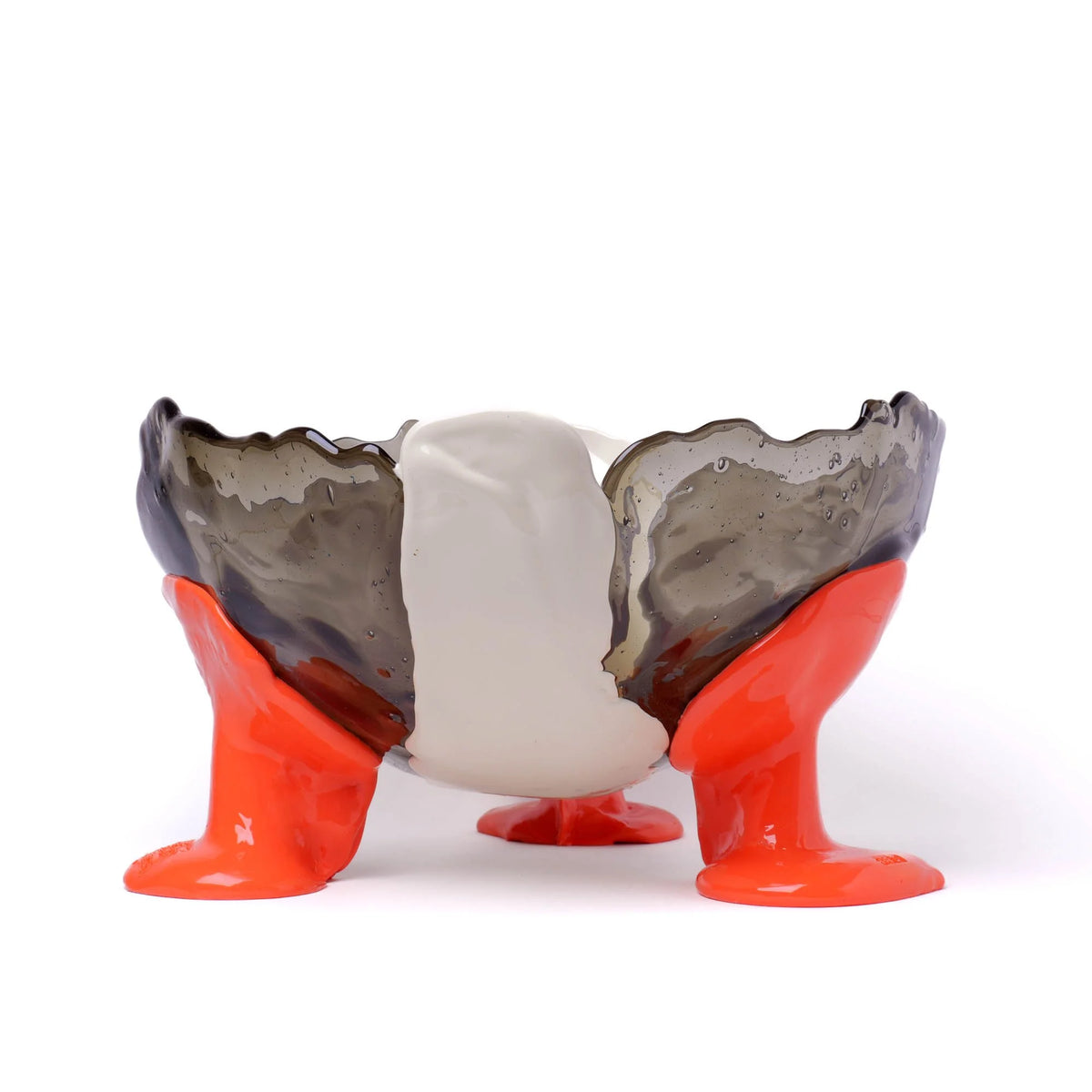 Big Collina Vase Extra Colour - Clear Fumè, Ivory, Pastel Orange