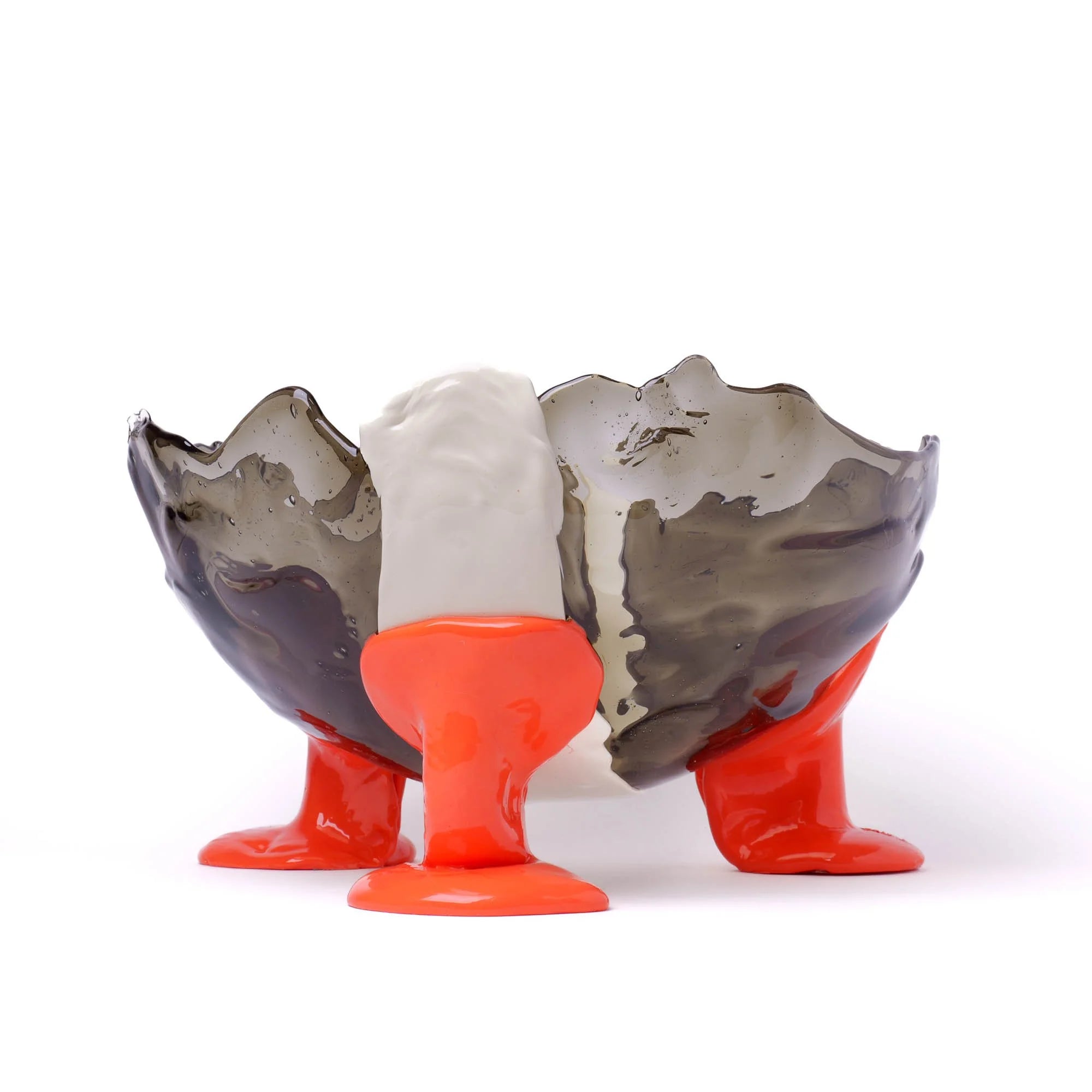 Big Collina Vase Extra Colour - Clear Fumè, Ivory, Pastel Orange