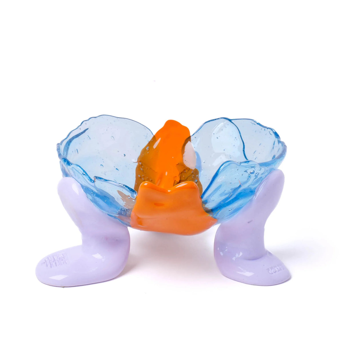 Big Collina Vase Extra Colour - Clear Light Blue, Matt Pumpkin And Matt Lilac