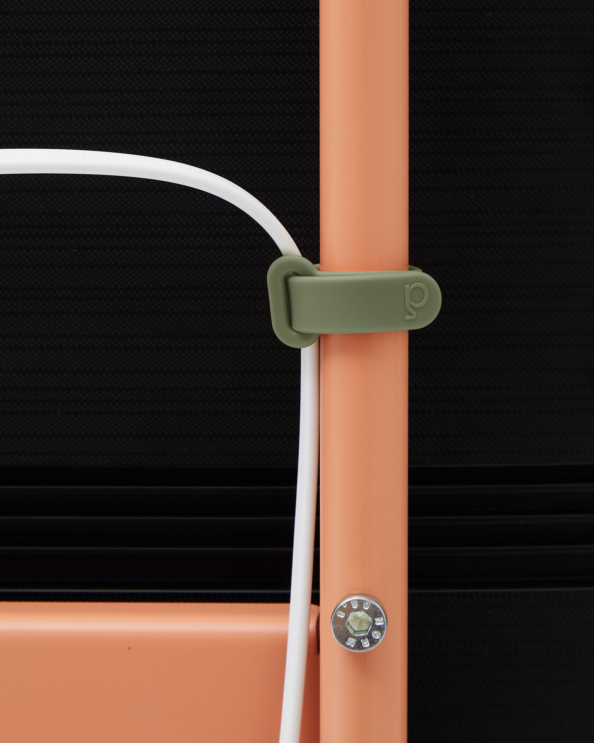 Pedestal Cable Tie Cable Managers 019 Mossy Green