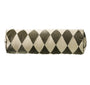 Bolster Harlequin Cushion in Artichoke/Dusty White