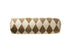 Bolster Harlequin Velvet Cushion Ø20×60 cm · Taupe/Dusty White