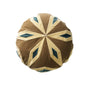 Joanna Cushion in Taupe/Almost Yellow/Pale Blue