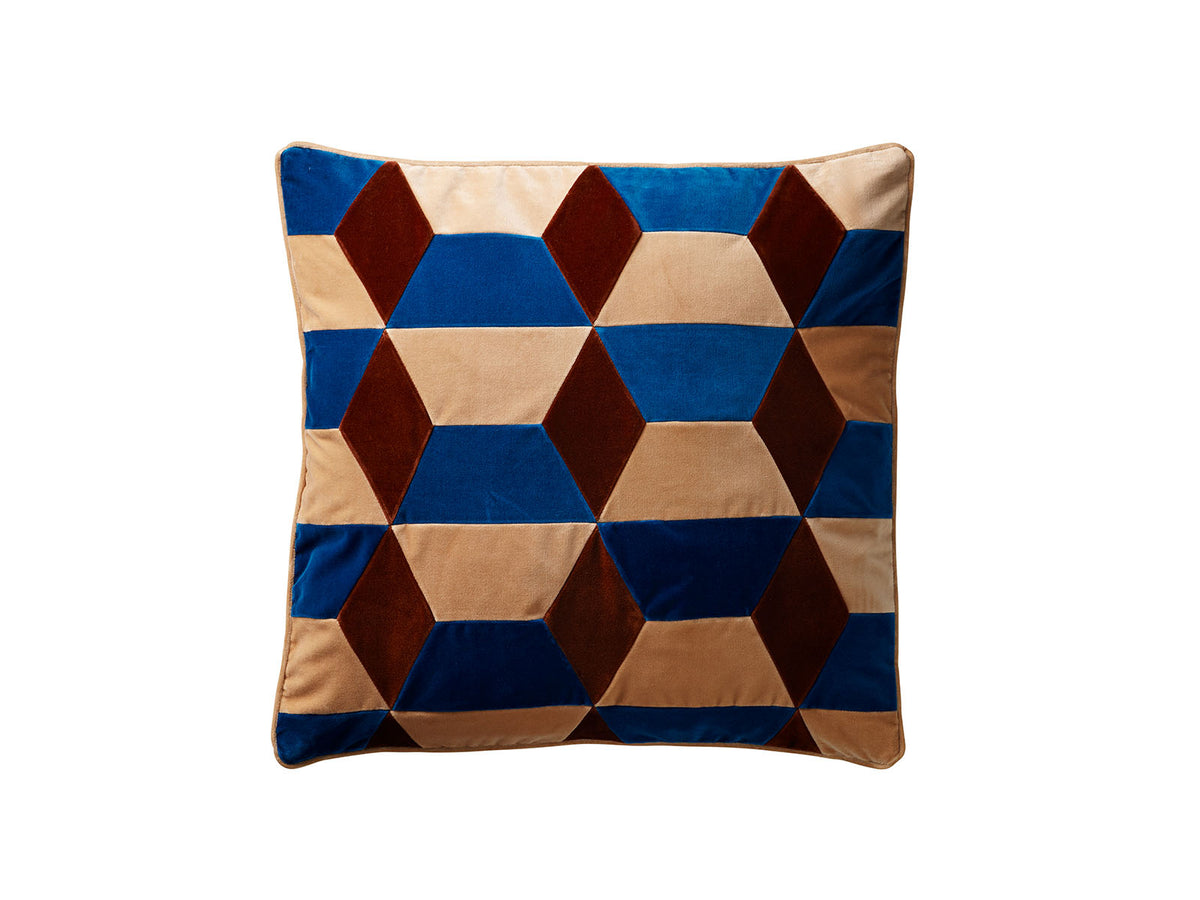 Susan Cushion in Cobolt/Beige/Sierra