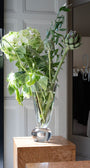 The wide EDEN vase by Caia Leifsdotter — mouth-blown glass, front view