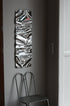 Psychedelic Mirror 30*100 cm by Caia Leifsdotter — hand-shaped polished steel, front view