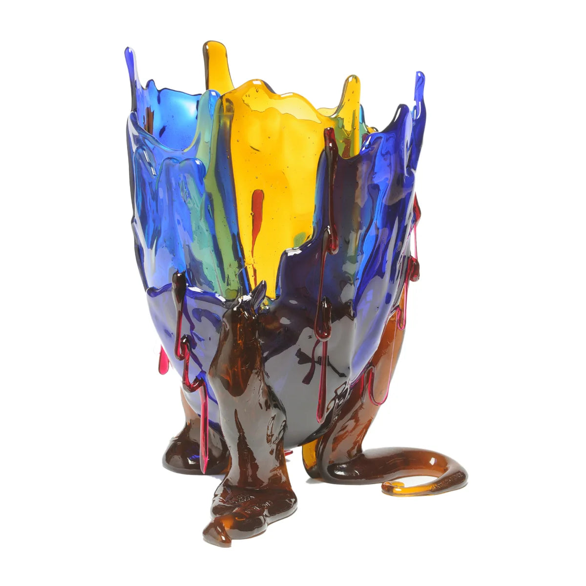 Clear Special Vase Extra Colour - Clear Light Blue, Amber, Blue, Clear Fuchsia