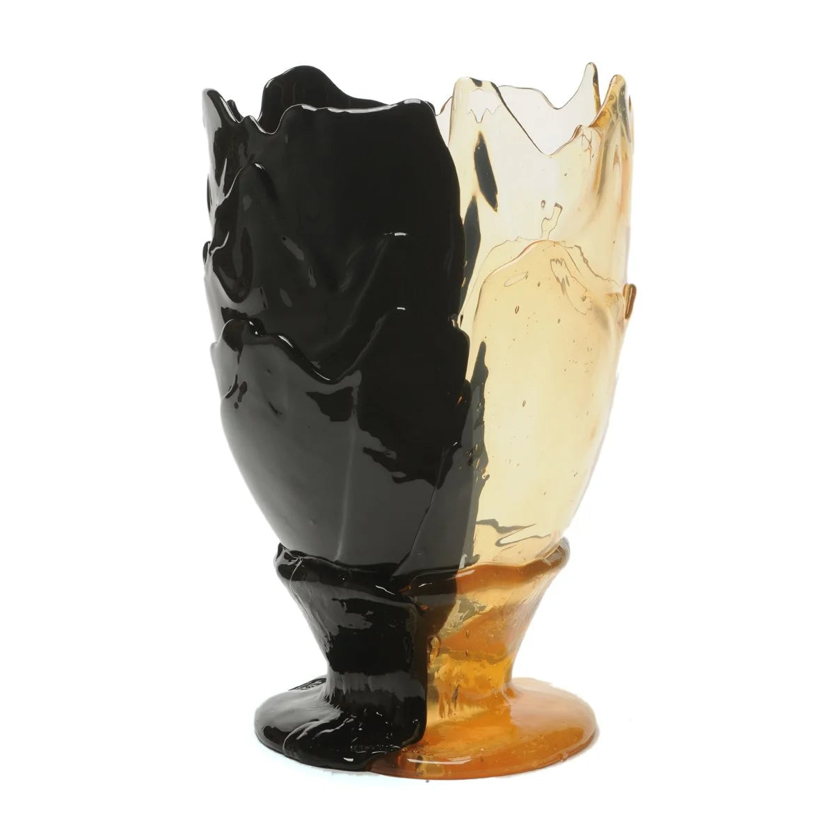 Twins C Vase - Clear, Matt Black