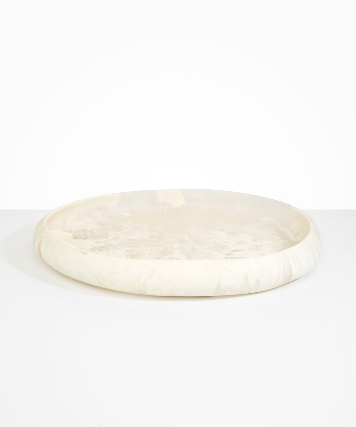 Dinosaur Designs Extra Large Rock Bowl in Chalk Swirl Colour resin.