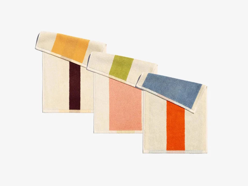 Guest Towels Set lime yellow blue (3 pcs)