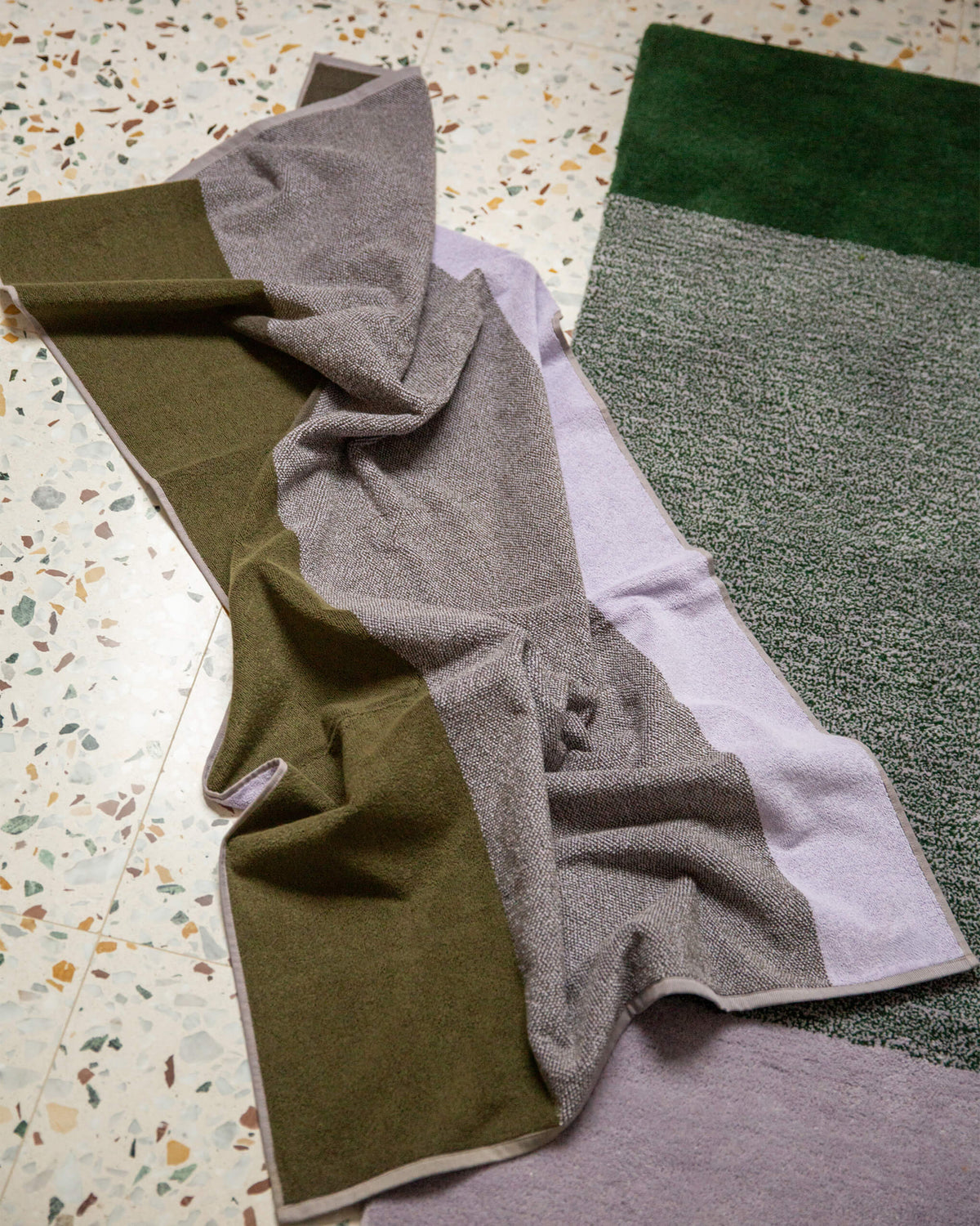 Badhanddoeken Set Blend Green Lilac (2 st.) - SUITE702