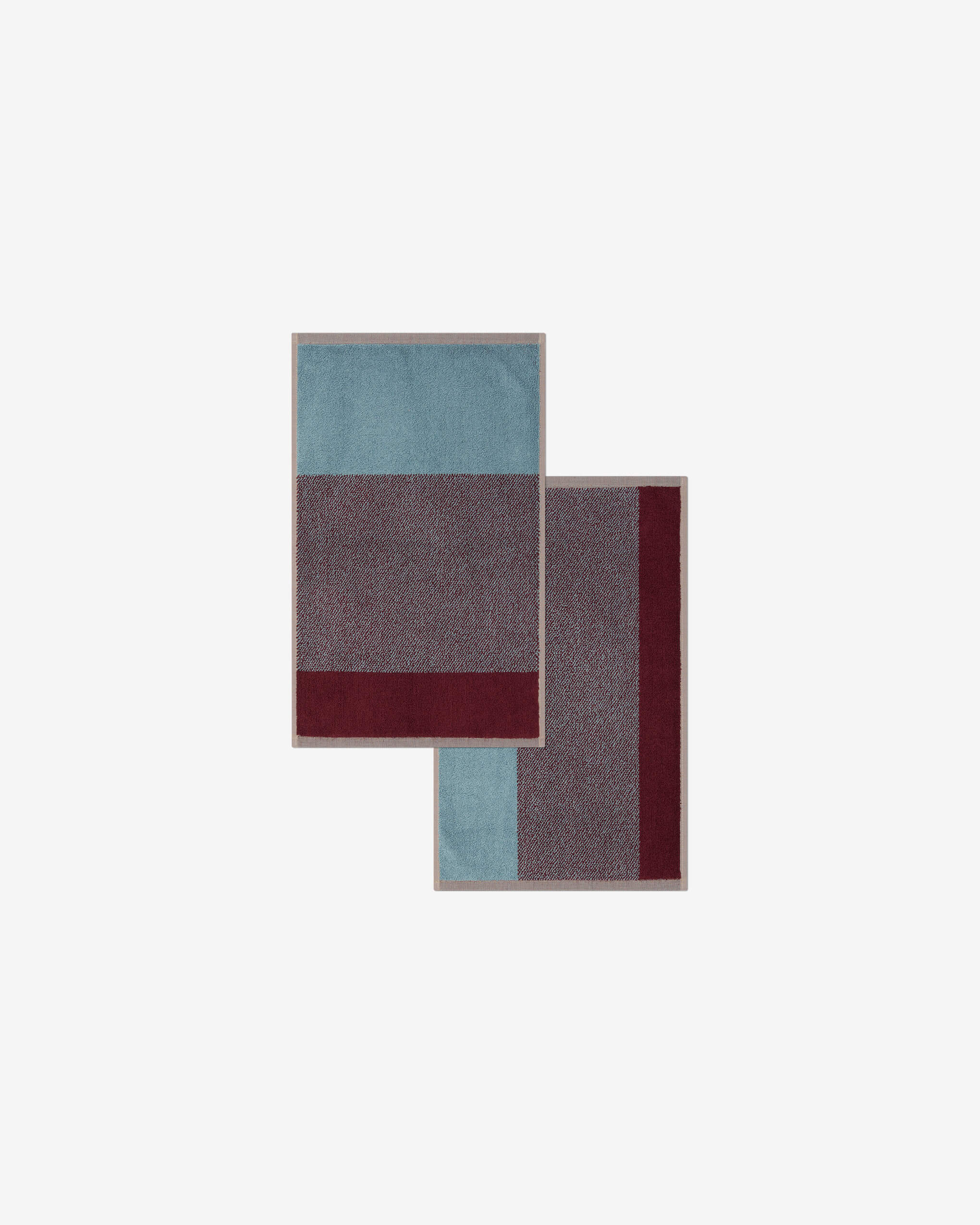 Gastendoekjes Set Blend Sky Blue Bordeaux (2 st.) - SUITE702