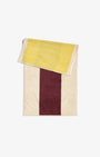 Bath Towel - Yellow + Bordeaux 70x140