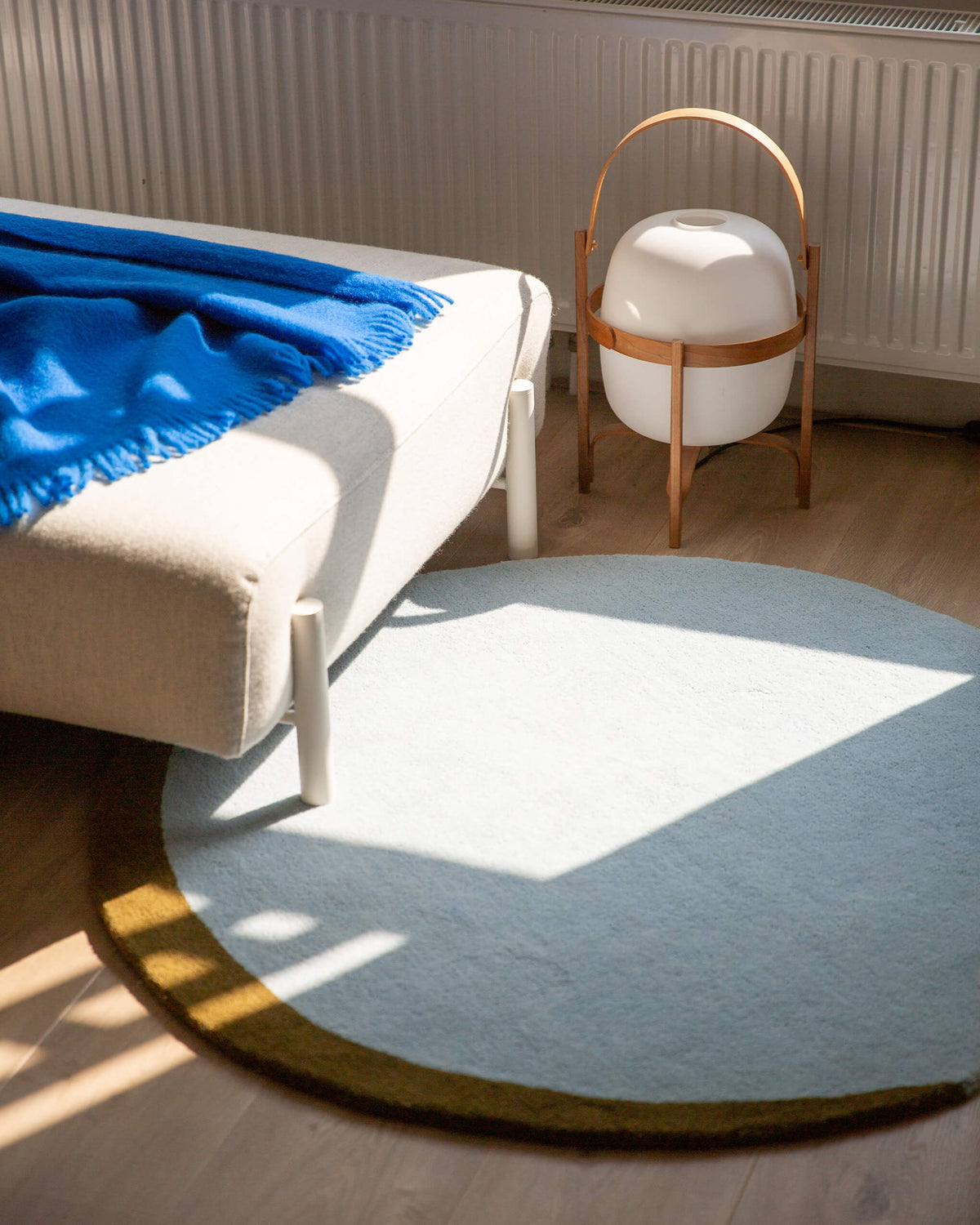 Vloerkleed Wol Eclipse Sky Blue Dark Olive - SUITE702