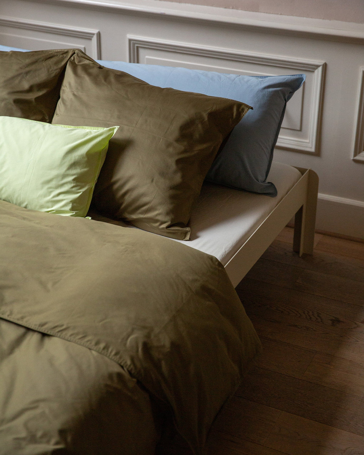 Beddengoed Set Satijn Khaki Green - SUITE702
