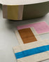 Toffee turquoise bath towel from Suite 702, 50x80 inches, showing soft, plush fabric and vibrant color.