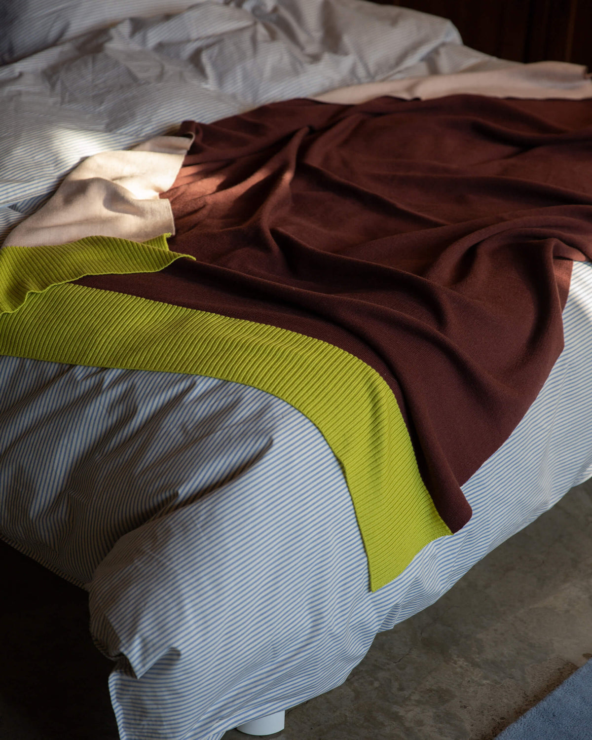 Merino Plaid Bordeaux Peach Lime - SUITE702