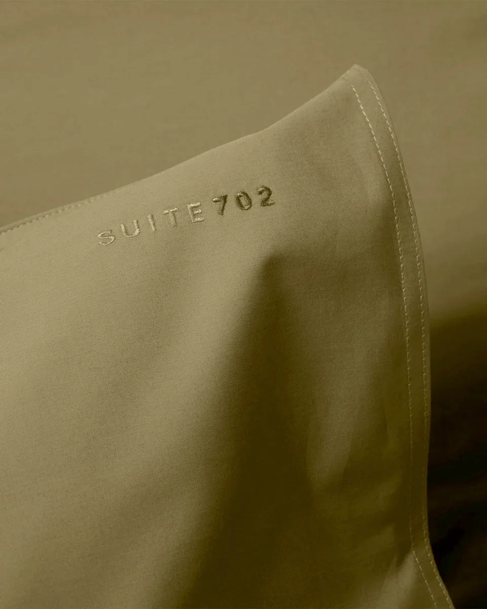 Kopfkissenbezug Baumwolle Olive Green - SUITE702