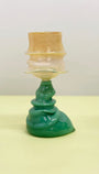 Deflated Goblet  Jade and Iris