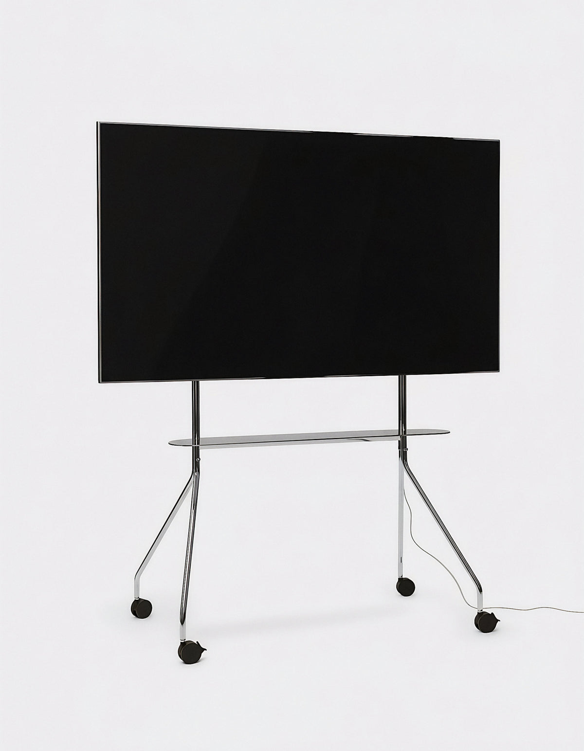 Pedestal Moon PRO TV Stands 020 Chrome