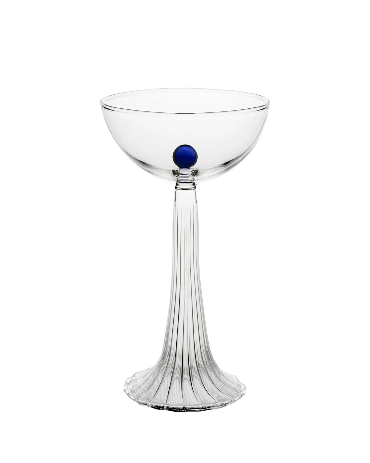 NEREIDA — COUPE GLASS DEEP BLUE